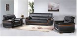 Contracted Glossy Synthetic Leather High-End Solid Wood Sofa
