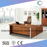 Trend Office Wooden Manager Table with Mobile Credenza