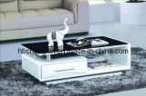 High Quality New Modern Wooden Glass Coffee Table