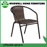 Outdoor Patio Furniture Brown Wicker Metal Dining Chairs (WXH-020)