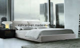 European Style Leather Fabric Wood Queen Bed (A-B27)