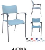 Plastic Steel Chair with Armrest Ad01b
