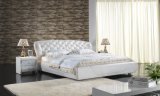 Luxury Upholstered Classic Leather Bedroom Bed (6031)