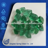 1-3cm Green Clear Glass Stones