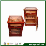 Wooden Display Cigar Cabinet with Drawer and Door