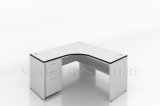 New Design L Shape Modern Desk with Fixed Cabinet (SZ-OD182)