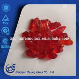 2016 New Products Red Color Glass Stones