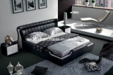 Modern Genuine Leather Bed (SBT-5837)