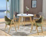 Leisure Outdoor Tripod Set a Small White Round Wooden Table