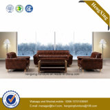 Modern Office Furniture Genuine Leather Couch Office Sofa (HX-CF021)