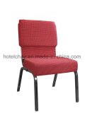 Stacking Metal Church Chair with Fabric