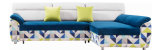 Modern Fabric Corner Sofa Bed with Storage Swivel Chair