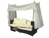 Lounge with Tent Patio Wicker Outdoor Furniture