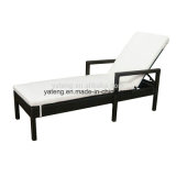 Durable Waterproof Outdoor Garden Furniture Sun Lounge Chaise Lounge with Adjust Back &Armrest (YTF242)
