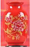 Chinese Antique Ceramic Red Vase