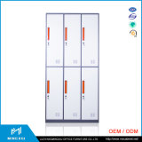 Luoyang Mingxiu Low Price 6 Door Steel Cabinet Clothes Locker