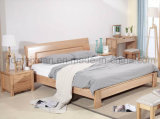 Solid Wooden Bed Modern Double Beds (M-X2277)
