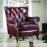 Nice Quality New Classic Leather Sofa Chair (630)
