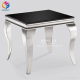 Homely Furniture Dining Table Set Gold Stainless Steel Table Hly-St05