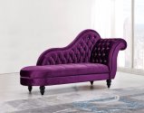 Crystal Leather Chaise Sofa