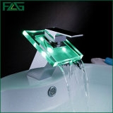 Flg Waterfall LED Faucet Chrome Mixer/Tap/Faucet