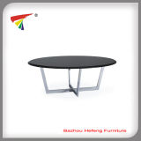 MDF Black Coffee Table Glass Furniture (CT101)