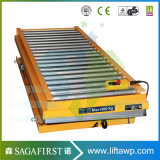 Wood Factory Use Stationary Hydraulic Scissor Lift Table with Roller