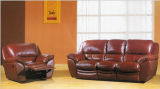 Living Room Recliner Sofa (3+2+1) with Genuine Leather Sofa Set