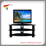 Modern Glass TV Stand with Aluminium Tubes (TV068)