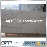 Artifical Quartz Stone Luxury Calacatta for Countertop, Wall Decoration
