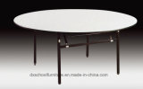 Wooden Foldable Round Dining Table for Restaurant