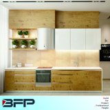 New Product Wood Grain Laminate Kitchen Cabinets