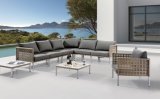 Wicker Patio Garden Rattan Outdoor Home Hotel Office Barcello Lounge Sofa Set (J633)