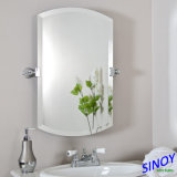 Bathroom Mirror Glass with Beveling Edge, in Different Sizes and Shapes