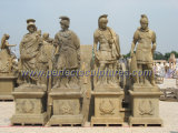 Carving Stone Marble Sculpture for Antique Garden Stone Statue (SY-X1702)