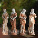 Four Season Statues in Multi-Color Marble T-1923