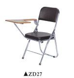 Strong Training Chair with Steel Frame Foldable Meeting Chair with Writing Pad
