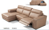 Modern Living Room Sofa with Leather Sectional Recliner Sofa