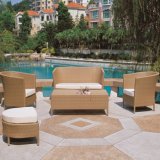 Outdoor Rattan Furniture Modern Leisure Patio Garden Sofa (TG-JW51)