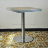 Graceful Stainless Steel Laminated Wooden Square Restaurant Table (SP-RT468)