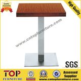 Elegant Stainless Steel Leg Coffee Table with Plywood