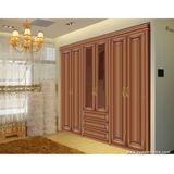 Oppein Oak Solid Wood Swing Wardrobe Furniture (YG11180)