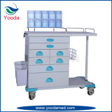 Multi Function ABS Hospital and Medical Nursing Trolley with Basket