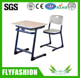 Fashion Single School Classroom Student Adjustble Desk with PE Chair