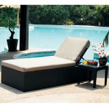 Water-Proof Rattan Pool Chaise Lounge Outdoor Furniture (SL-07017)