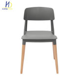C-482 PP Plastic Stackable Chair with Wood Legs