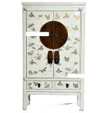 Antique Furniture White Wooden Wardrobe Lwa446