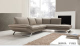 Living Room Furniture Leisure Sofa with Real Leather