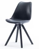 PP Plastic Modern Wooden Dining Chair