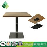 New Square Wooden with Stainless Steel Coffee Table for Sale